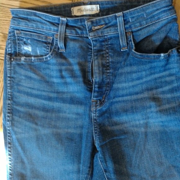 Madewell Distressed  Curvy High Rise Skinny Jeans in Size 27P - Picture 2 of 10